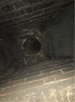 Example new enquiry inside chimney